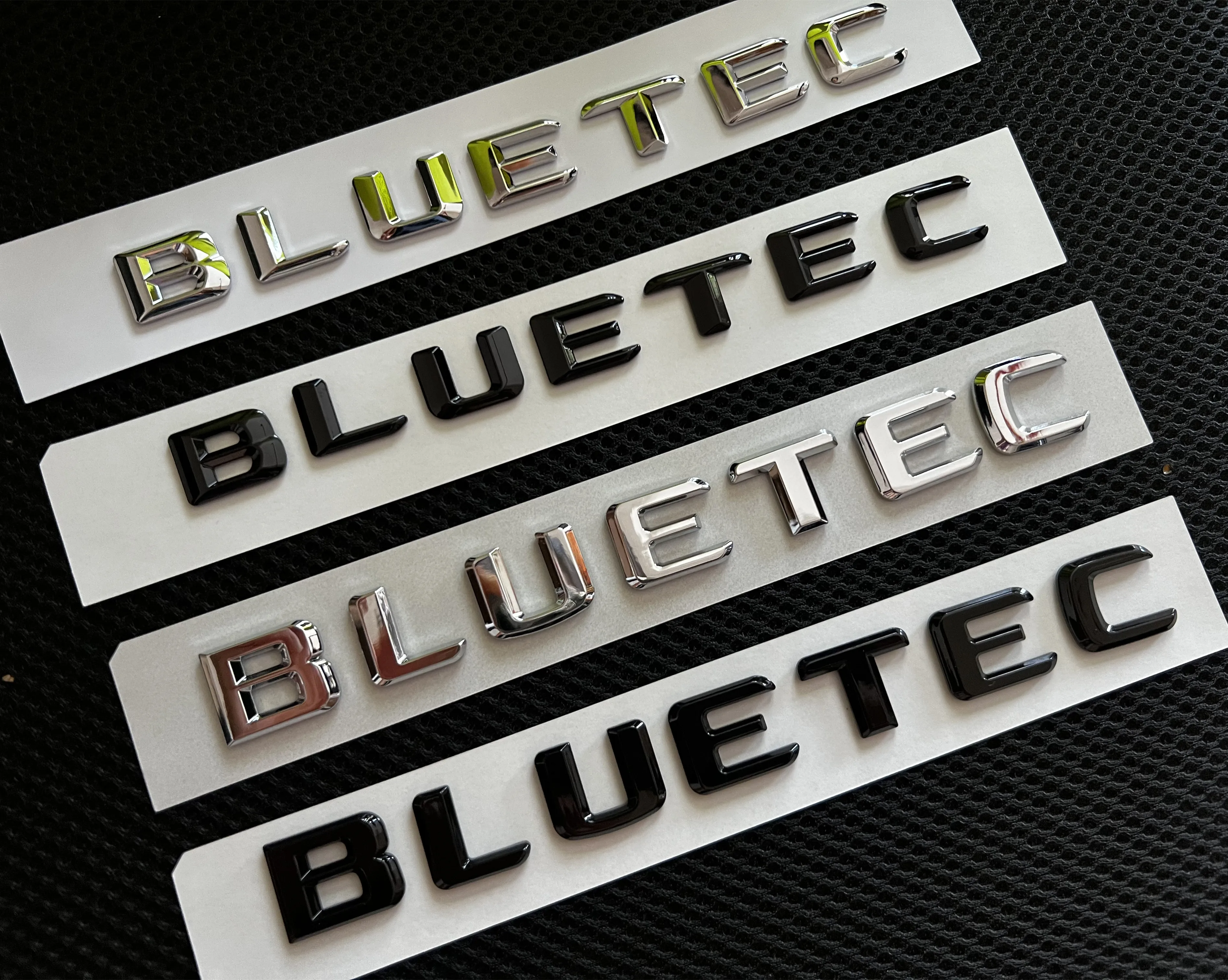 1 Хром блестящие черные буквы слова BLUETEC крышка багажника губ эмблема значок