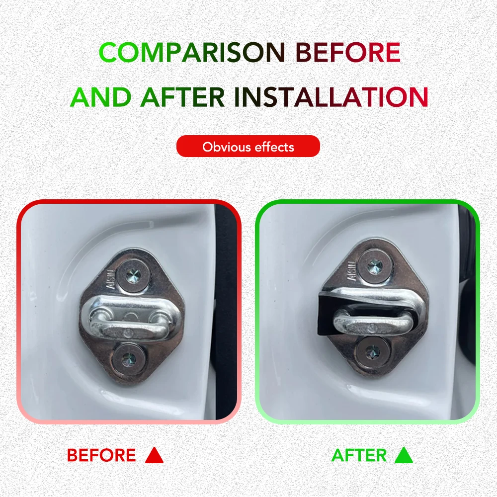 Амортизатор дверного замка для Toyota Land Cruiser Prado J120 J150 звукоизоляционный бесшумный