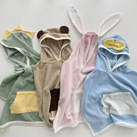 Baby Bath Towel New Cute Hooded Ears Baby Cape Cape Boys And Girls Cotton Bathrobes Pajamas