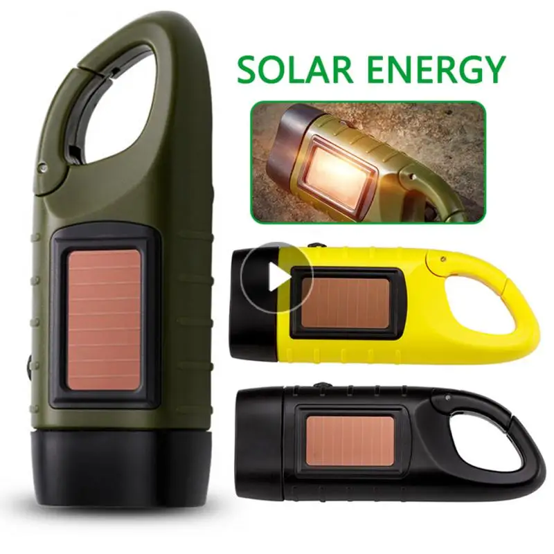

Portable Solar Flashlight Emergency Hand Crank Dynamo Torch Professional Solar Power Tent Light For Outdoor Camping Flashlight
