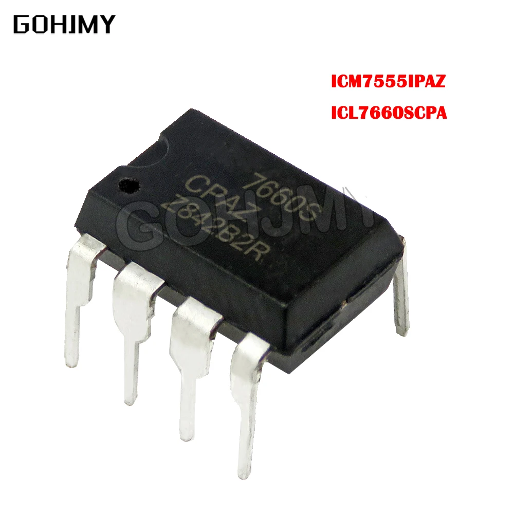 

10PCS/LOT ICM7555IPAZ ICM7555IPA ICM7555 DIP8 ICL7660SCPA ICL7660