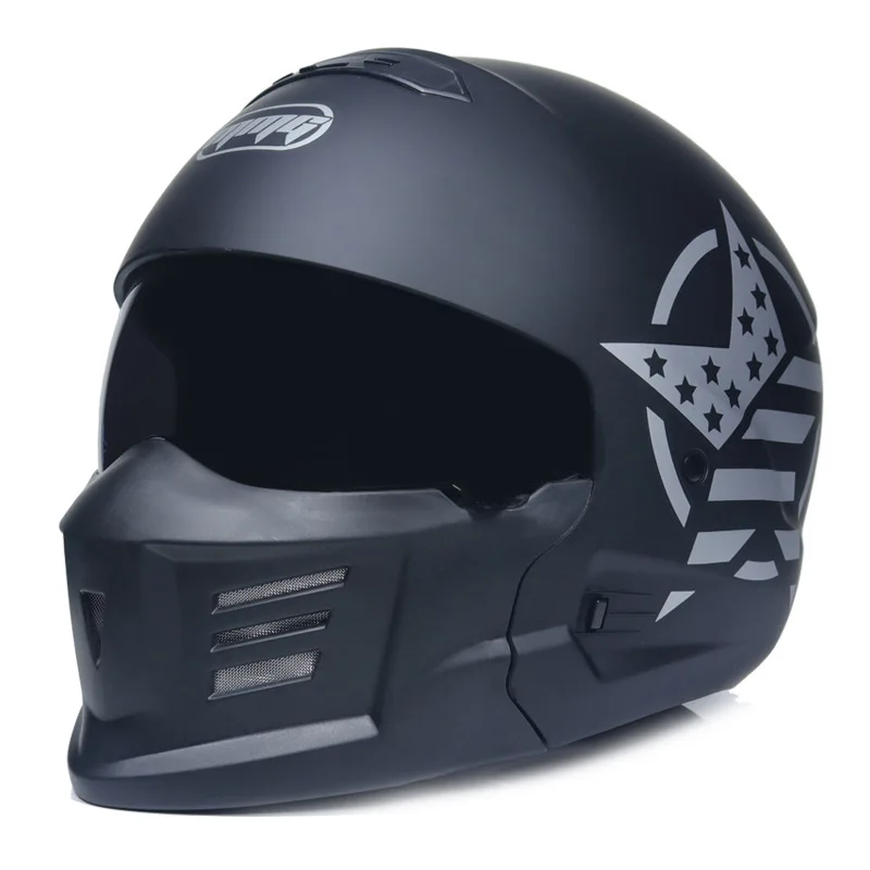 Zombie Racing America Scorpion Helmet Abs Shell Lightweight Modular Full Face Racing Casque Removable Chin Cascos Para Moto Dot enlarge