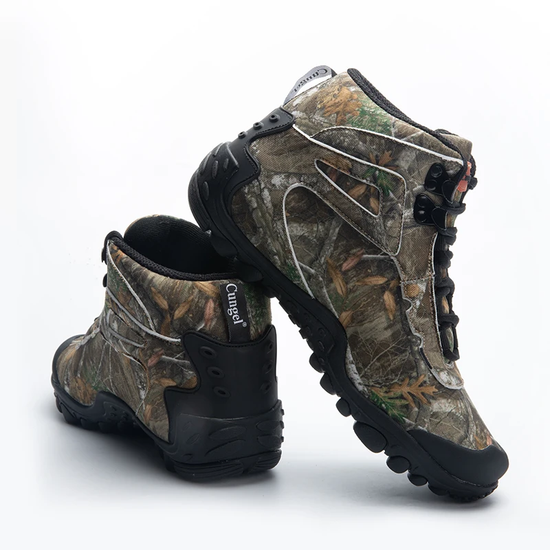 Outdoor Mens Hiking Boots Durable Waterproof Anti-Slip Mountain Climbing Trekking Boots Military Tactical Boots Top Quality