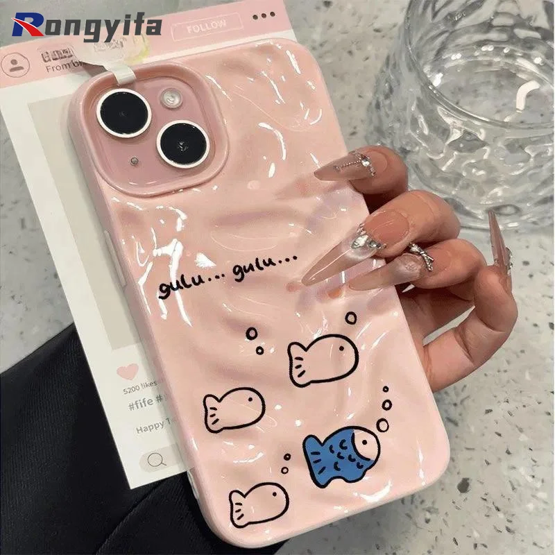 Фото Чехол для телефона Line Fish 3D Meteorite для Tecno Spark 20 Pro 20C Go 1 1S 2025 2024 2023 Pop 9 8 7 Pro, itel A50 P55, роскошный мягкий чехол №4