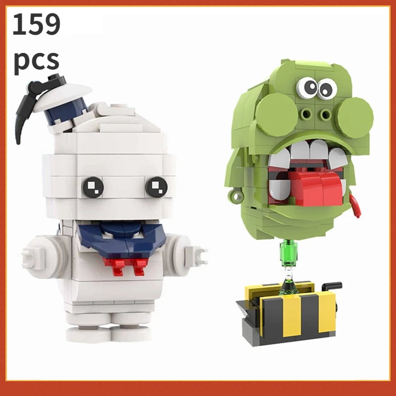 

Фигурки героев классического фильма Ghostbustersed BrickHeadz 1984 Slimer, белый призрак, склеивающая модель, детские игрушки, подарки