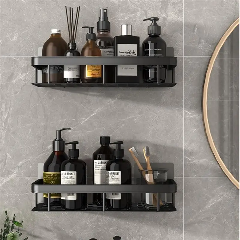 

Bathroom Shelves No-drill Corner Shelf Shower Storage Rack Holder Toilet Organizer Bathroom Accessories Bathroom Shelves