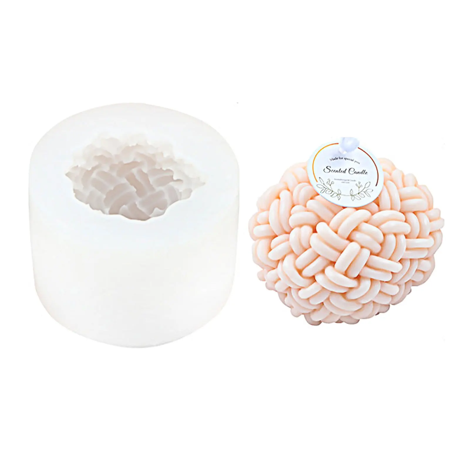 

Knitting Wool Candle Mold Yarn Ball Candle Silicone Mold Round Yarn Ball Wax Mold Soft Silicone Gypsum Mold Silicone Knitting