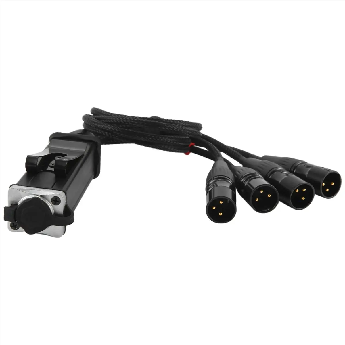Фото [Акция] Кабель RJ45 CAT5 экранированный, с 4-канальными 3-контактными разъемами XLR (папа), многоканальный сетевой приемный кабе №4