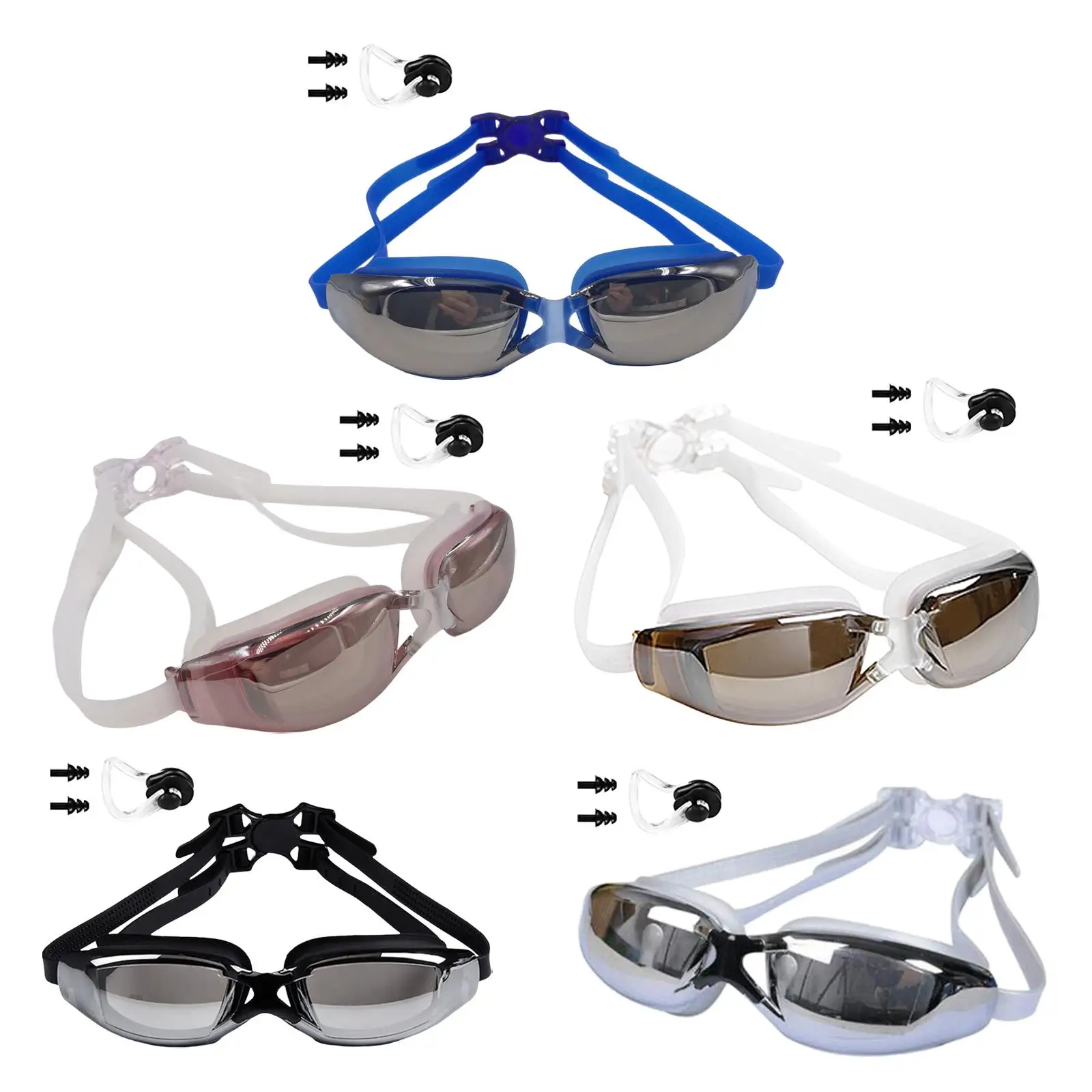 

Unisex Swimming Goggles Anti Fog with Case for Adults Diving Comfortable Men