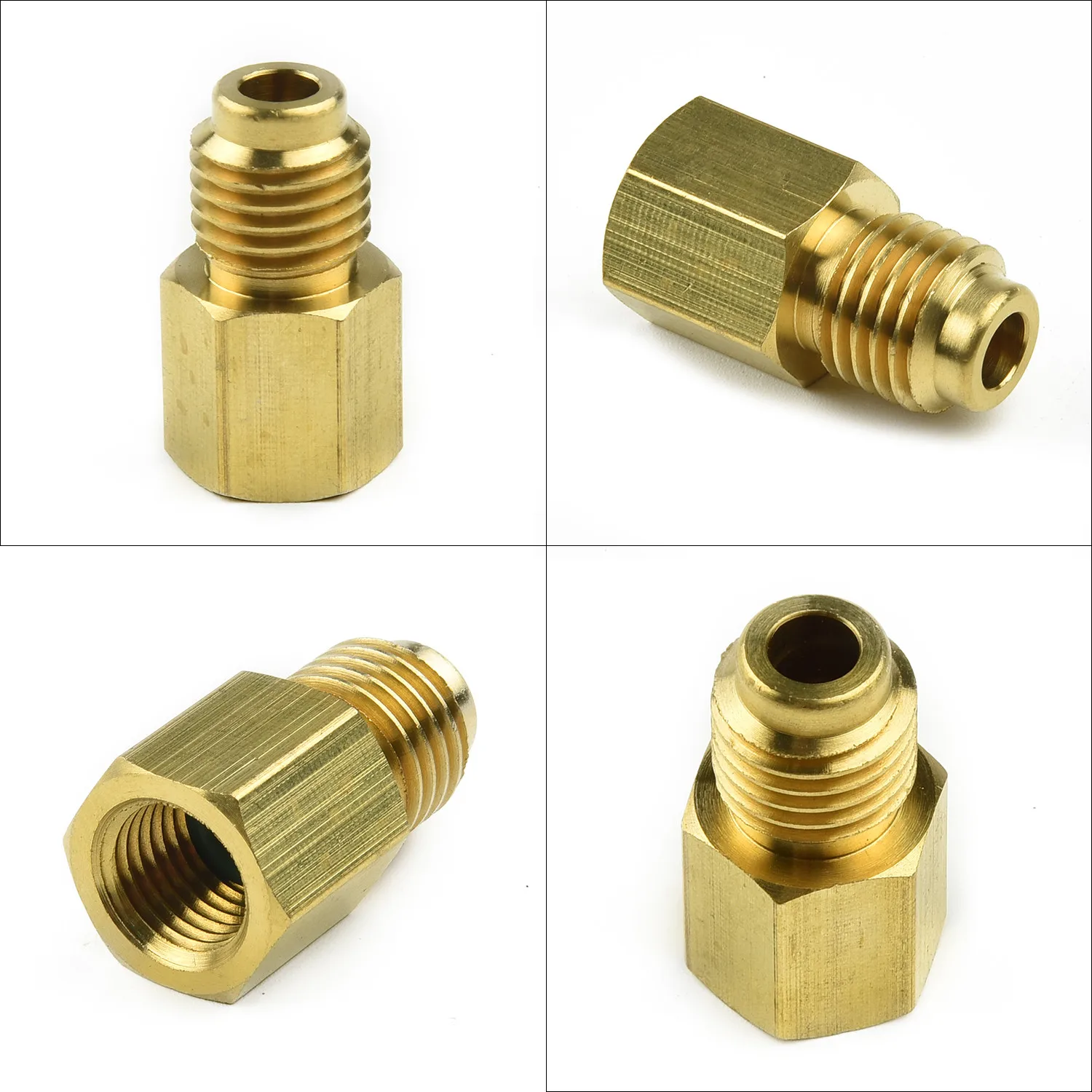 

Brass R134A R12 Car Conditioner Adapter Quick Coupling 1/2" ACME Male1/4" SAE For Fuel Injector Automotive Adapters Accessaries