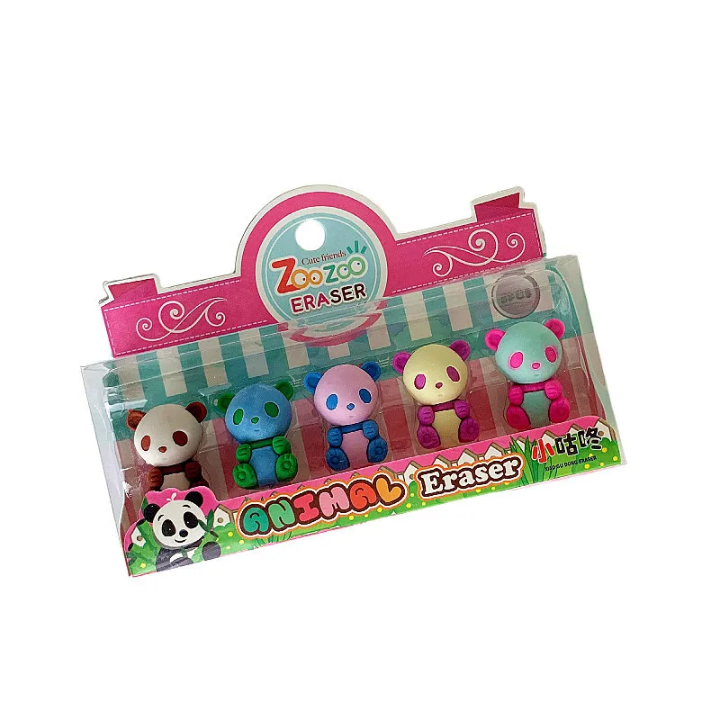 Ластик в виде животного милые детские канцелярские товары искусственная панда