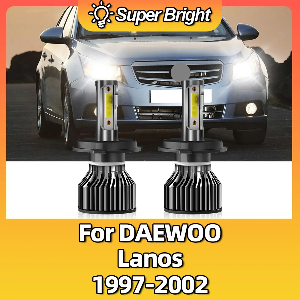 Передние фары H4 6000 лм 100 K белые супер яркие Автомобильные 1997 Вт светодиодный 12 В