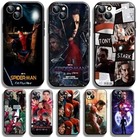 avengers iron man spiderman for apple iphone 13 12 11 pro 12 13 mini x xr xs max se 5 6 6s 7 8 plus phone case coque