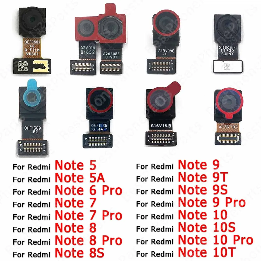 Модуль фронтальной камеры для Xiaomi Redmi Note 7 8 8T 9 9S 9T 10 11 Pro 10S 5 5A 6 |