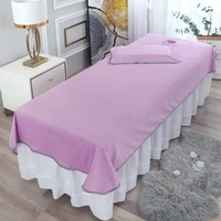 pillow towel beauty salon bed sheet with hole bath towel thickened crystal velvet body massage bed sheet physiotherapy health 2p