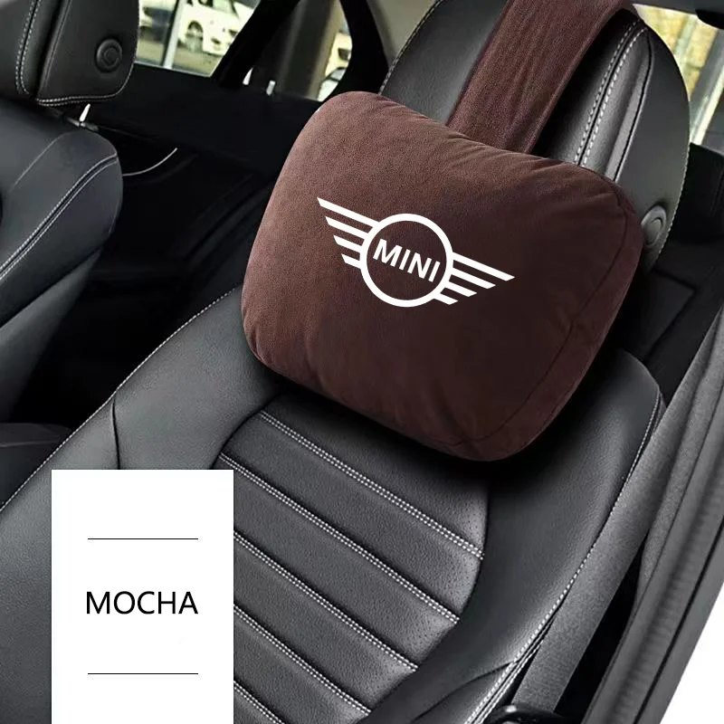 Высококачественная мягкая подушка для шеи на подголовник автомобиля MINI Cooper F55 F56