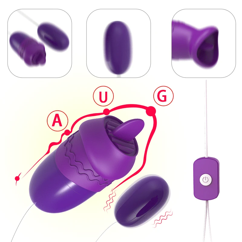 

Portable Vibrating Jump Eggs Tongue Oral Licking G-Spot Vagina Clitoris Stimulator Vibrator Adults Sex Toys for Women 18+ Real