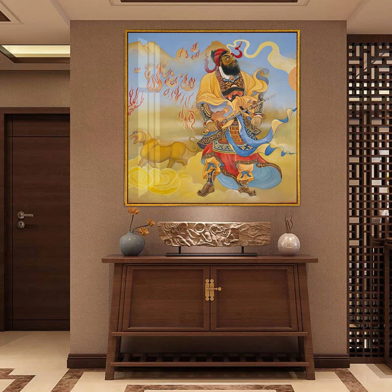 Poster Thangka Five Manjushri Painting Tibet India Chinese Religious Canvas Printmaking Art Wall Picture Home Decoration