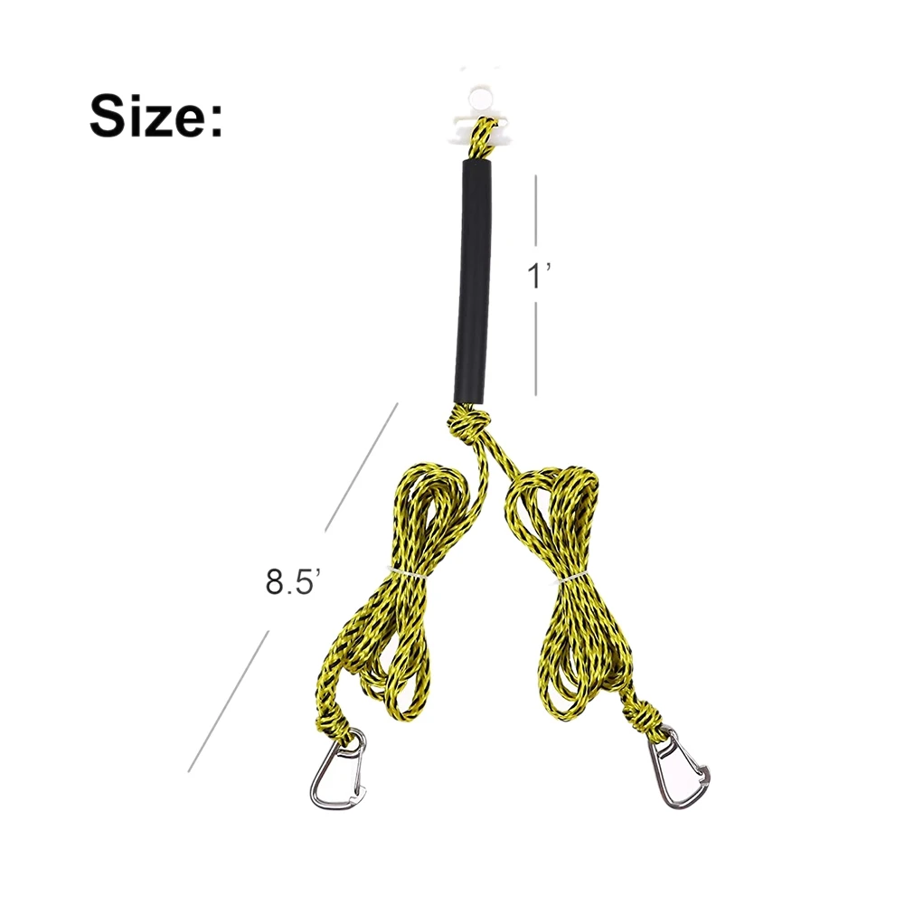 

Watersports Boat Tow Harness with Heavy Duty Stainless Steel Quick Connector for Boat Tubing, Waterskiing,Waakeboarding