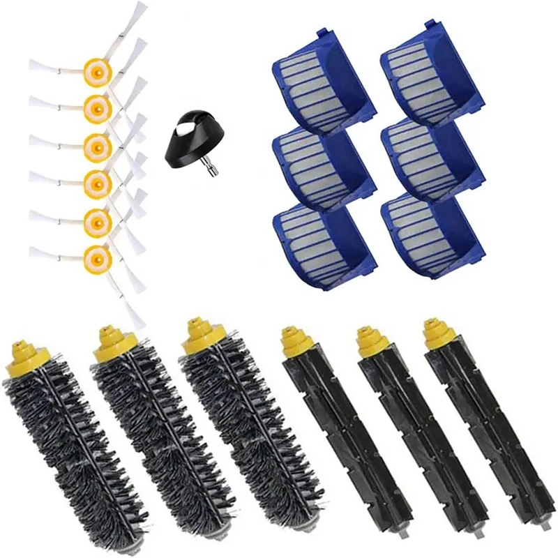 

Сменная основная и боковая щетки, HEPA-фильтр, совместимый с Irobot Roomba 600, серии 630, 650, аксессуары для пылесоса