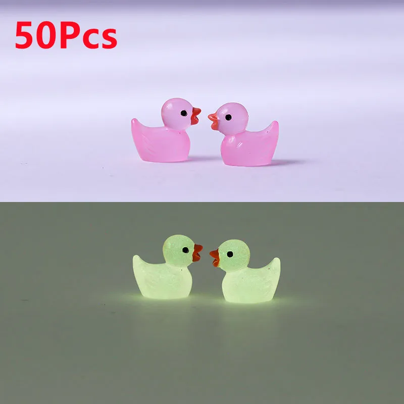 

Миниатюрные флуоресцентные утки из смолы, 50 шт.