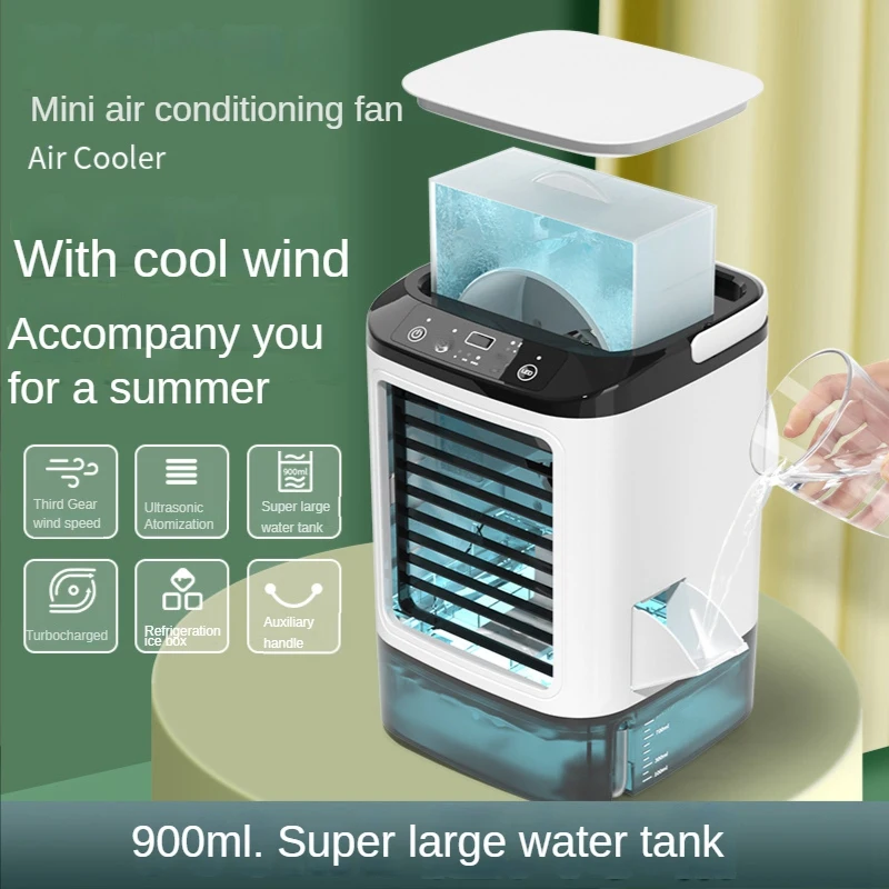

Big Deal Spray Cold Fan Home Mini USB Desktop Refrigeration Small Air Conditioning Fan Portable Wet Wet Water Spray Cold Fan