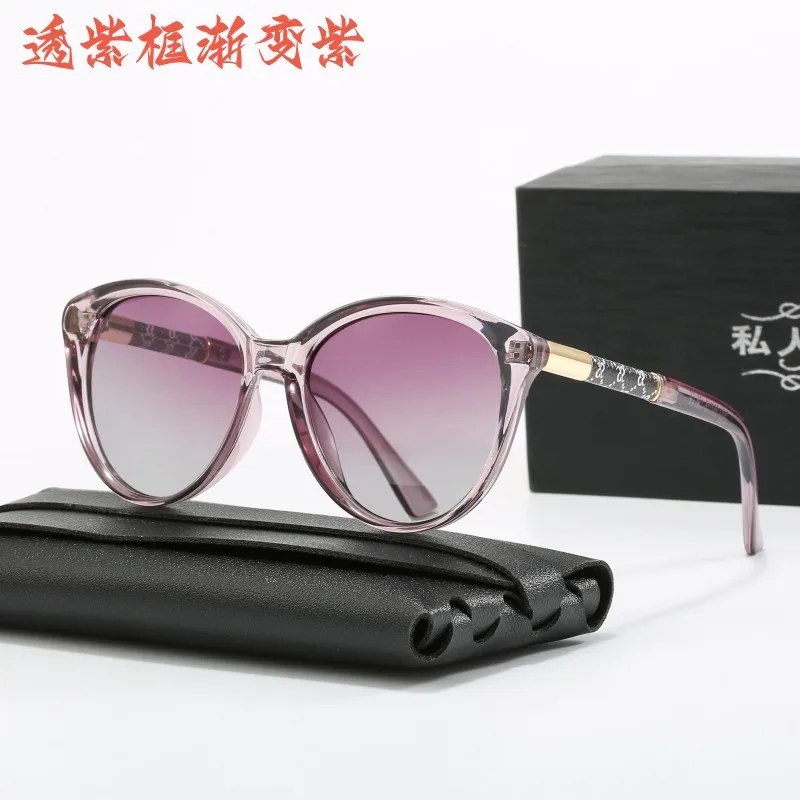 2024 новые модные круглые поляризационные солнцезащитные очки женские винтажные