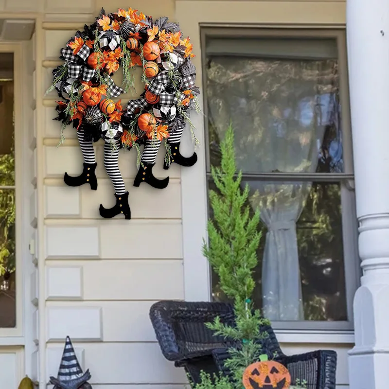 

Halloween Wreath Beautiful Shape Design For Home Front Door Halloween Party Decor