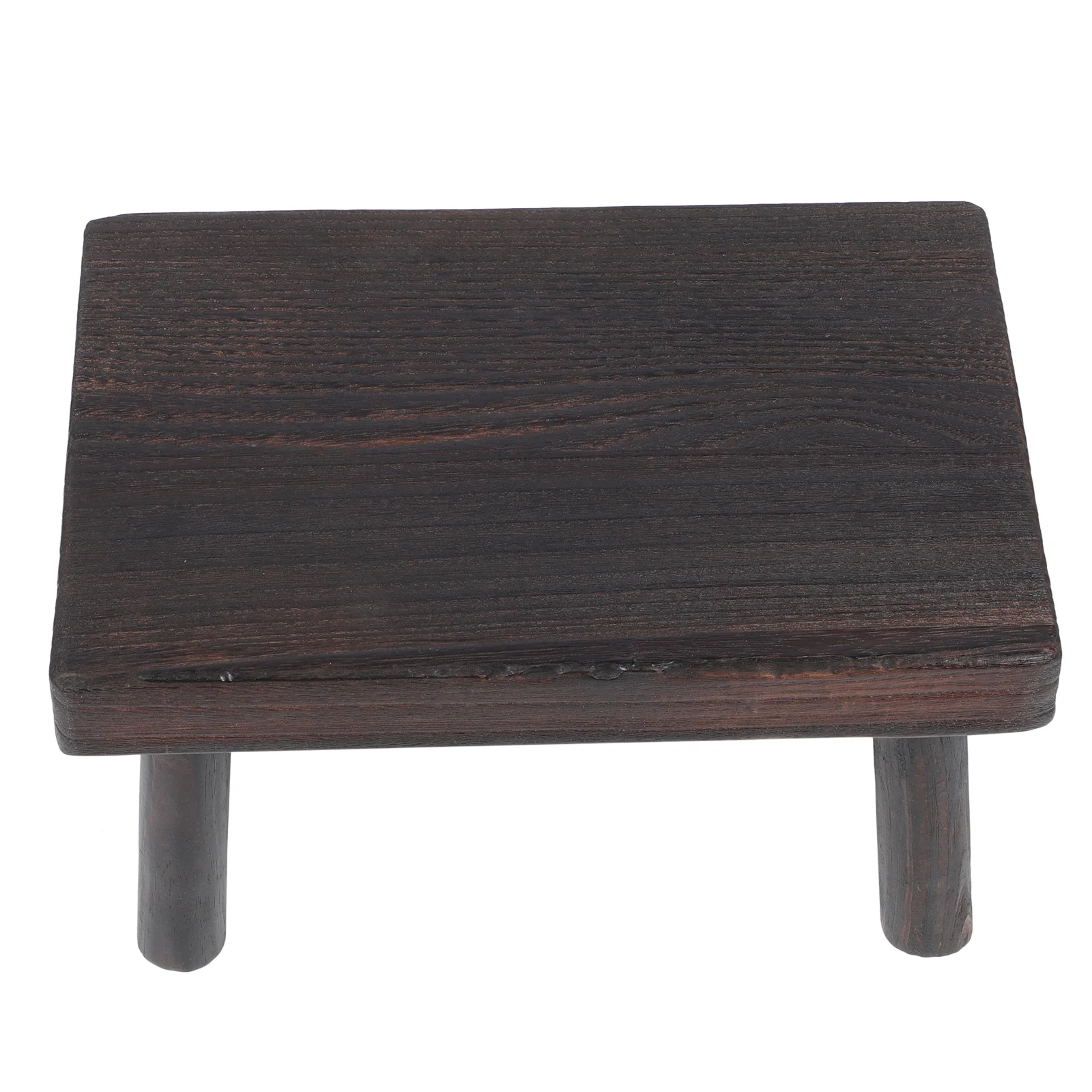 

Wooden Low Stool Storage Rack Balcony Bonsai Rack Succulent Plant Stand