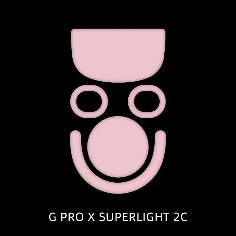 Фото Накладки на ножки мыши ICE/Yanzi Pink для Logitech G Pro X Superlight 2C, белые, с гладкими краями. №1