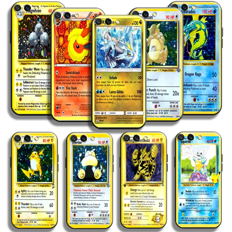 

Pokemon Cards For Huawei Honor 10X 9X Lite Pro Honor 10 10i 9 9A Phone Case TPU Soft Carcasa Back Funda Liquid Silicon