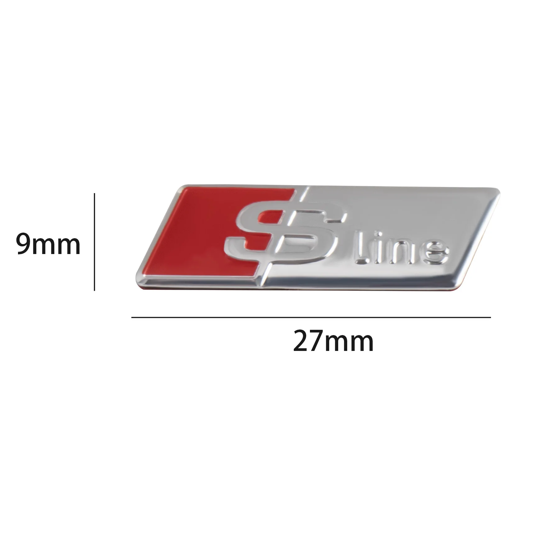 3D алюминиевый стильный Автомобильный руль SLINE RS украшение-эмблема стикер