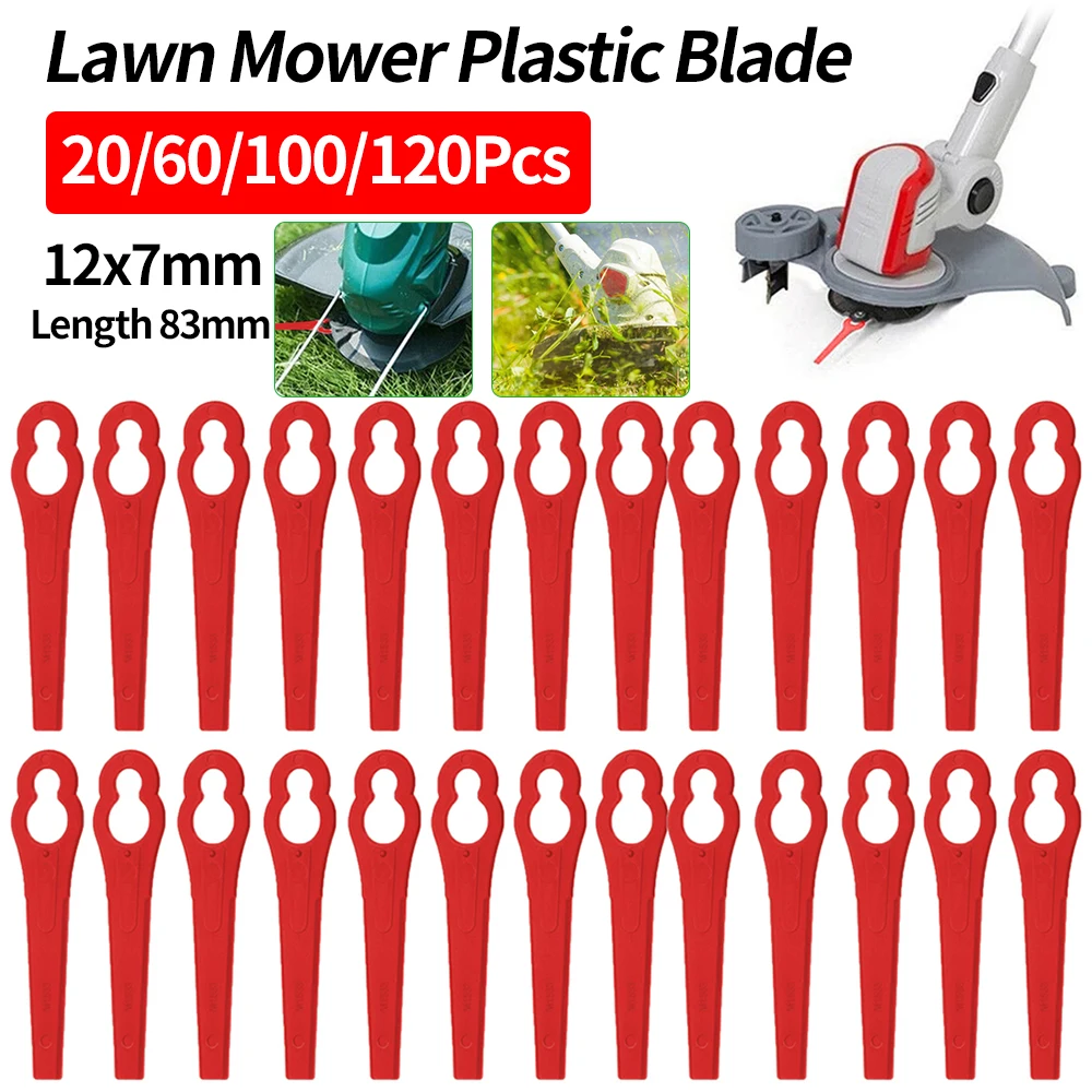 Лезвия для стрижки травы пластиковые L83 20/60/100/120 шт.