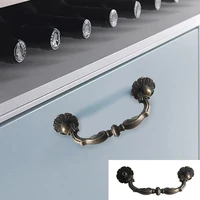 zinc alloy cabinet handles rustic antique kitchen cupboard door pulls drawer knobs fashion jewelry box furniture handle hardware