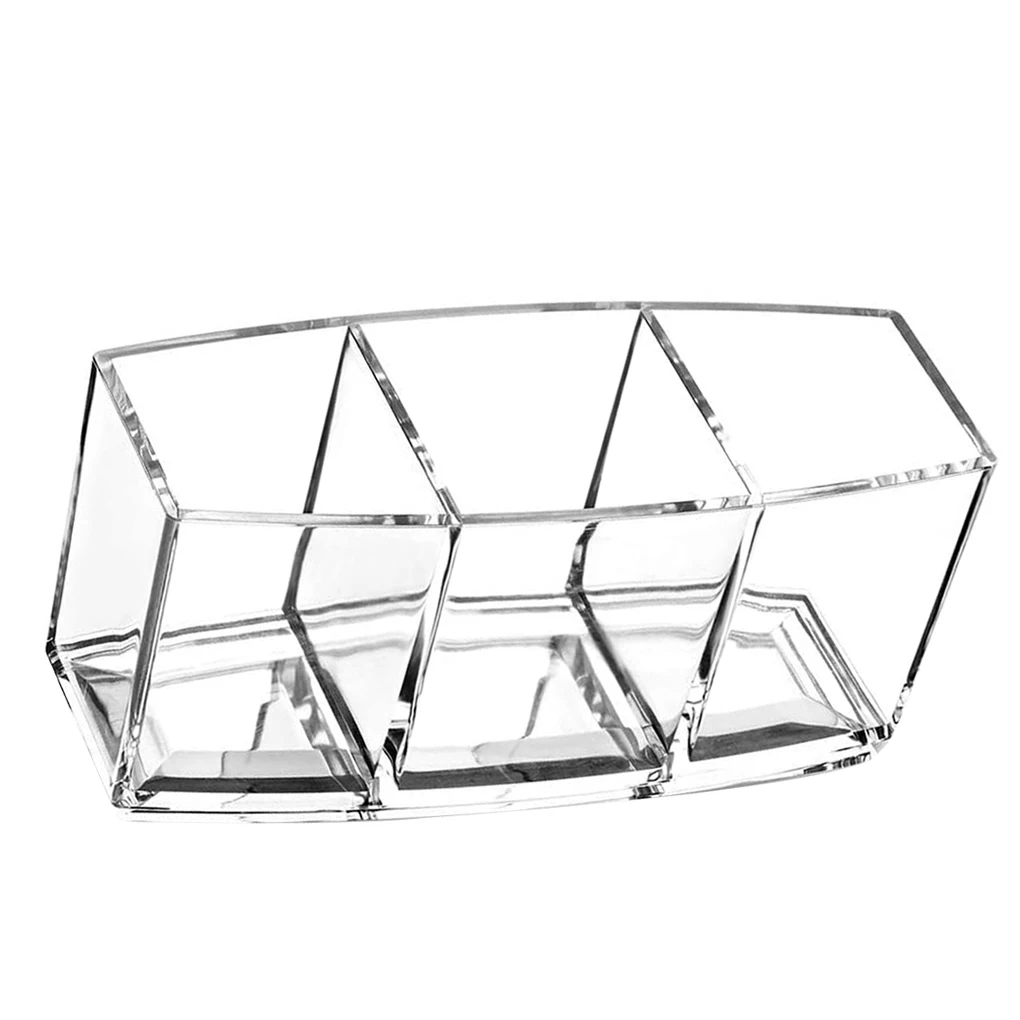 

Акриловая коробка для хранения косметики, держатель для кистей для макияжа, органайзер для помады, карандашей для бровей, подставка для хра...