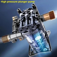 1400W High Pressure Car Washer 220V Car Wash Machine 105bar Car Wash Pump with Water Gun Foam Lance 5m Hose High Pressure Cleane 4