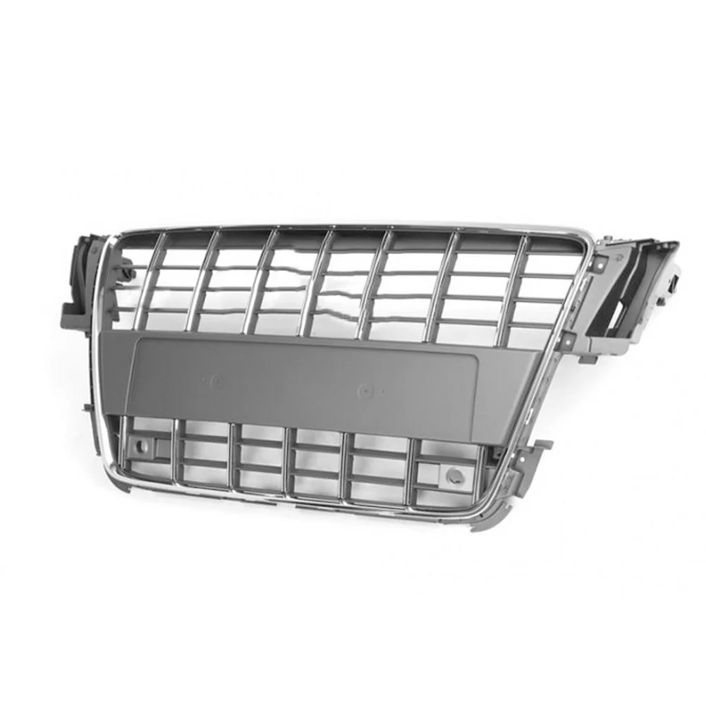 

For Audi A5/S5 B8 2008 2009 2010 2011 Car Front Bumper Grille Centre Panel Styling Upper silver Grill For Audi (For S 5 style)