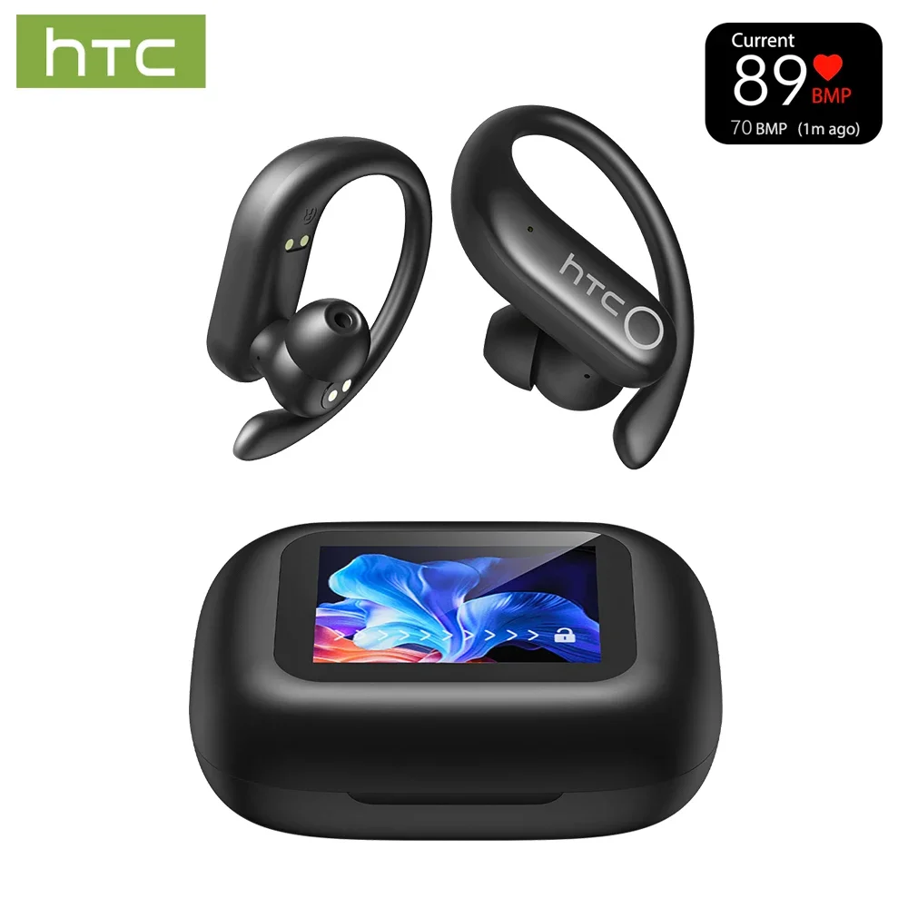 Фото HTC NE61 Bluetooth наушники с шумоподавлением спортивные беспроводные наушники AI переводчик сердечного ритма монитор наушники №1