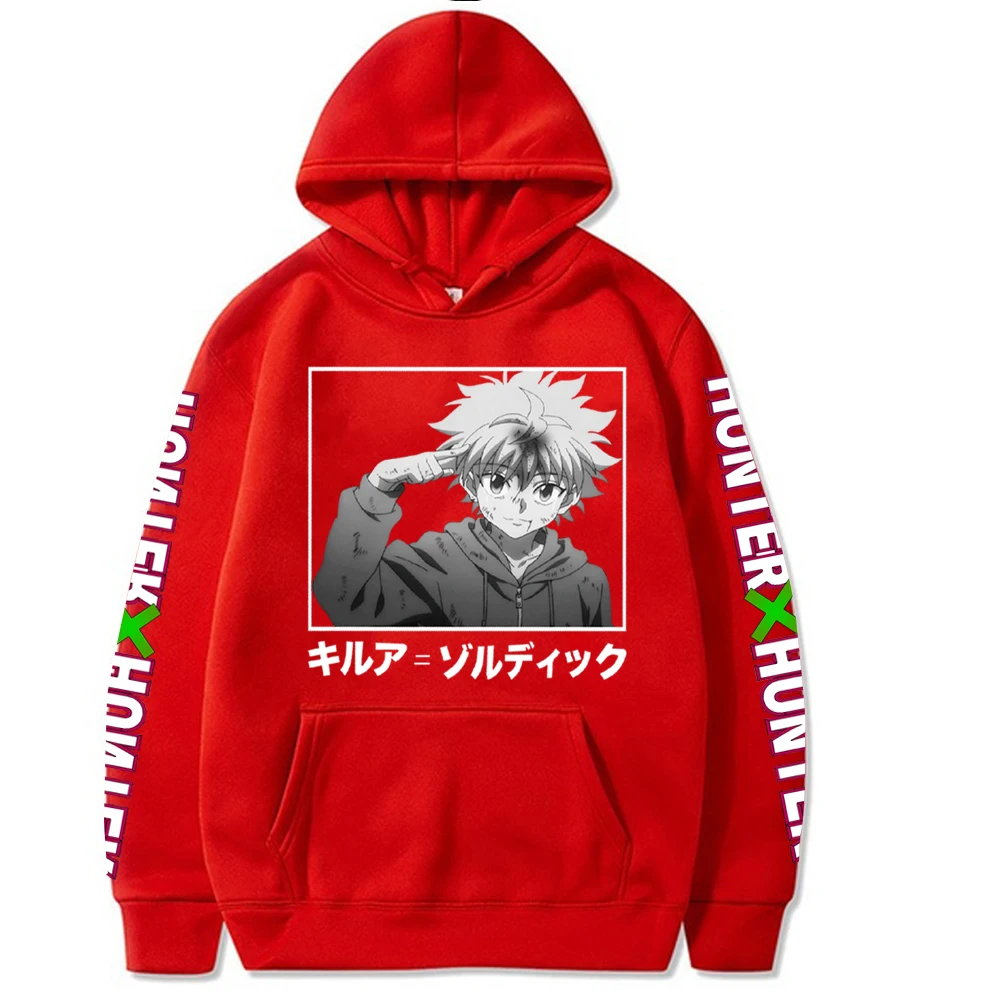Hunter X Mens &amp Womens Design Hoodie Killua Cosplay Sweatshirt New Anime Pullver Fashion Zoldyck Tops |