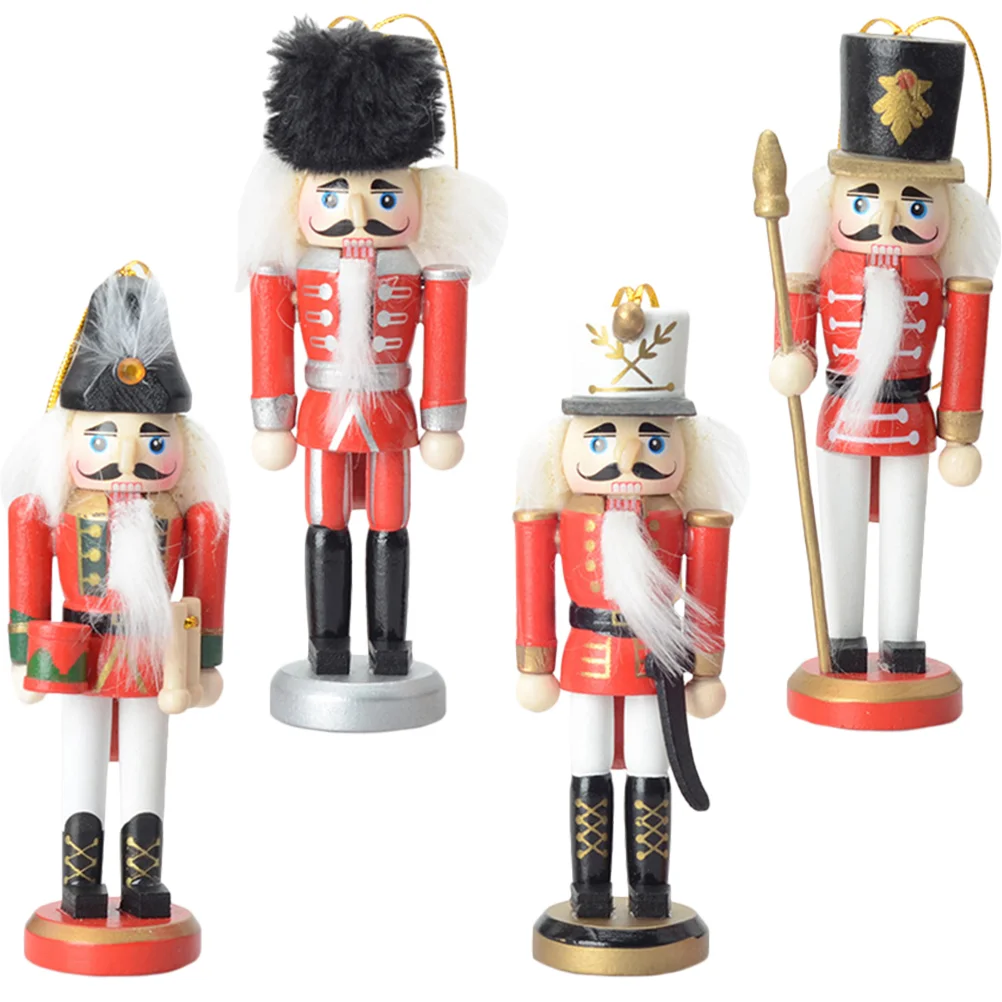 

Nutcracker Nutcrackers Christmassoldier Decorationsclearance Decor Ornaments Hanging Gifts Puppet Wooden Wood Festival Figures