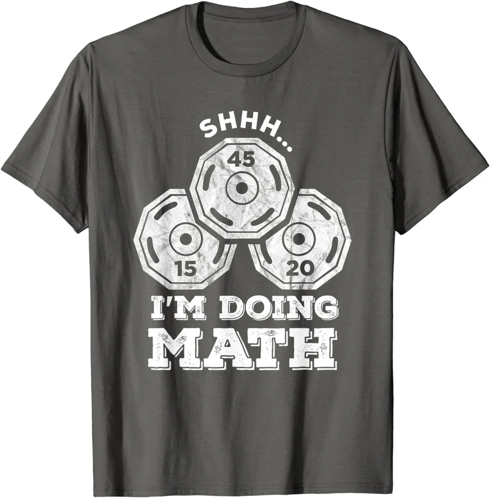Тсс я делаю по математике забавная футболка унисекс для тренировок тяжелой