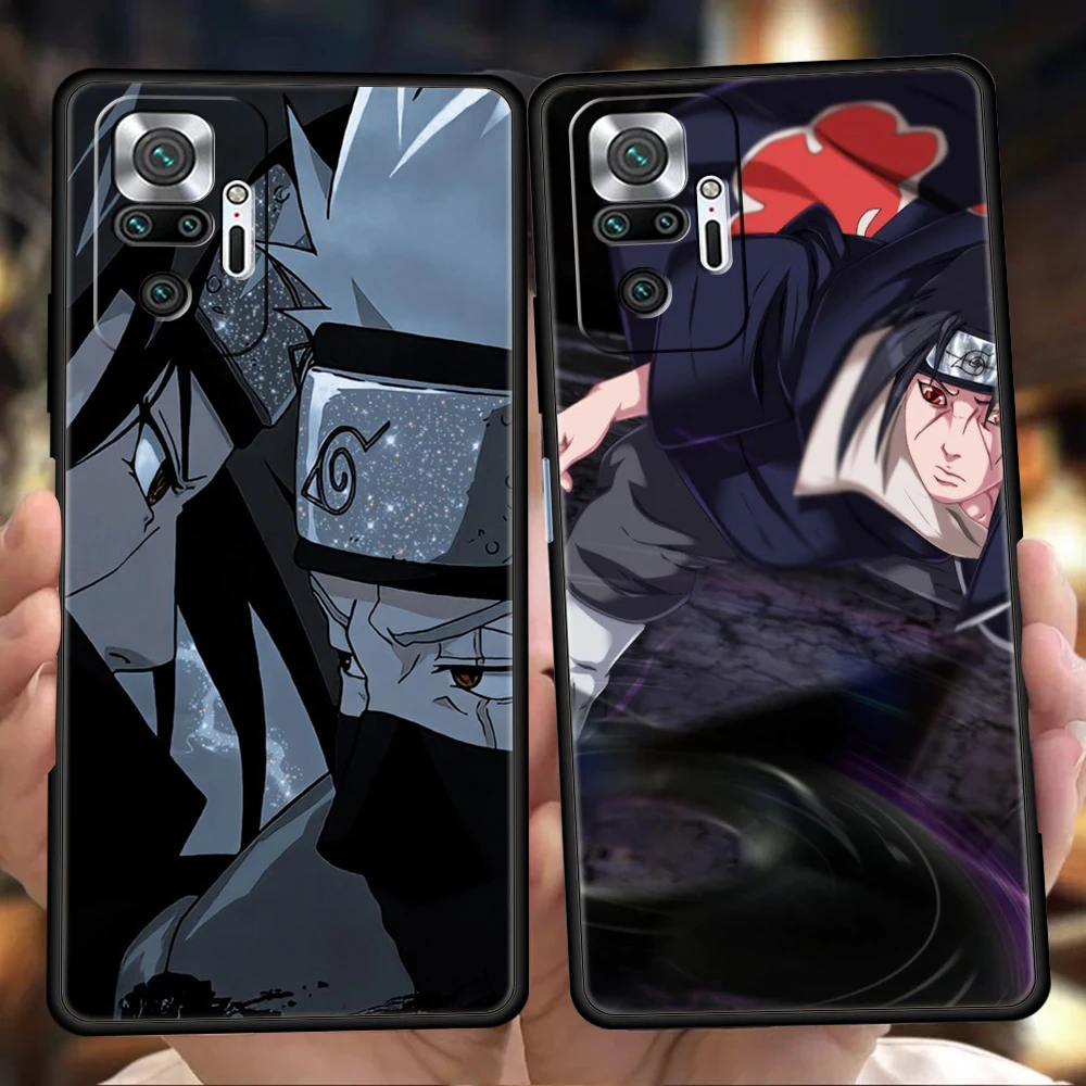 

Anime Naruto Kakashi Akatsuki Phone Case For Redmi Note 10 11 Pro K40 Gaming 11T 9T 7 8 8T 9 8A 9A 9C 9S Pro Shockproof Shell
