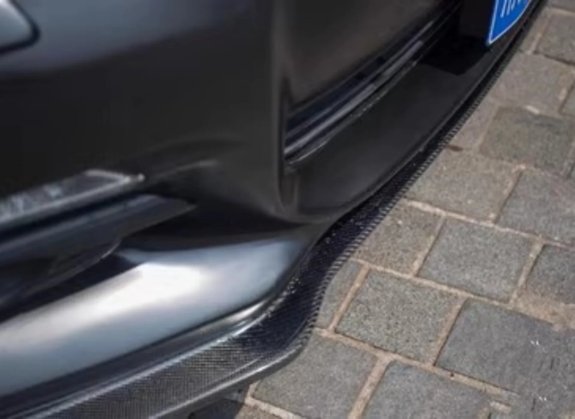 Передняя и задняя губа из углеродного волокна боковая юбка хвостовое крыло для