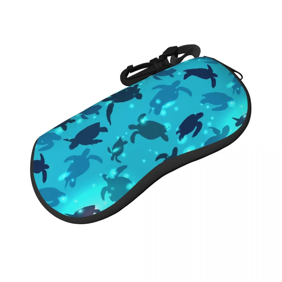 

Tropical Marine Glasses Case Turtles Swimming Pocket Sunglasses Pouch For Male Female Retro Eyewear Organizer Zipper Glasses Box