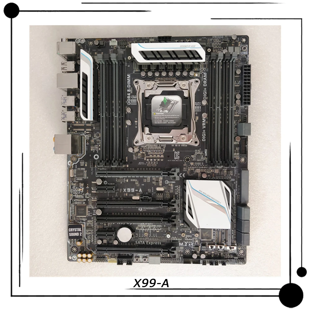 

X99-A для ASUS ATX настольная Материнская плата Intel X99 LGA 2011-V3 DDR4 PCI-E 3,0 Высокое качество полностью протестировано Быстрая доставка