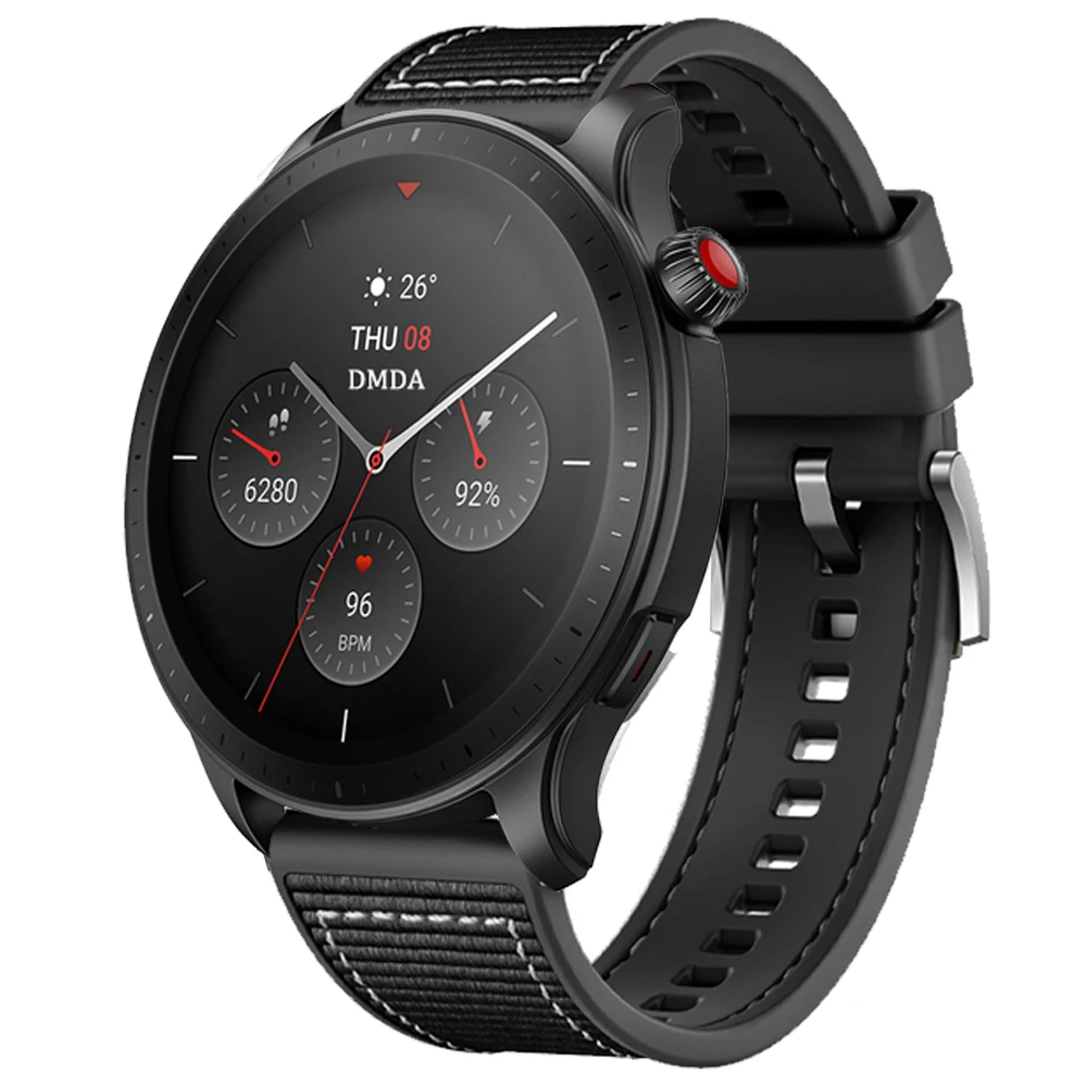 22 мм официальные нейлоновые ремешки для Huami Amazfit GTR 4 3 Pro 47 BIP 5 Band Xiaomi S2 S1 Mi часы