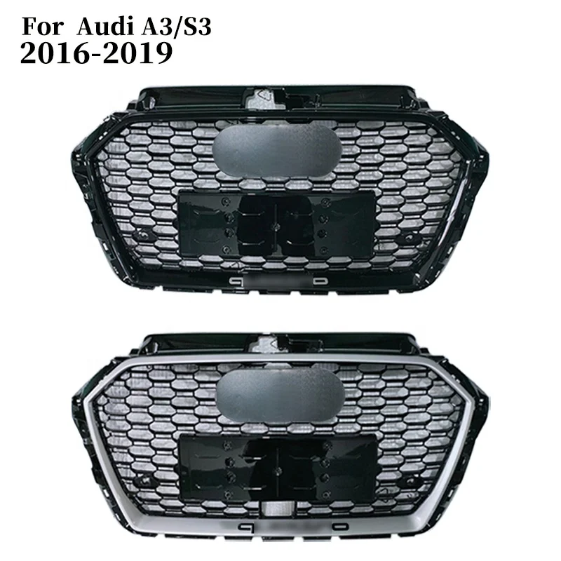 

Sport Honeycomb Front Grille Bumper Inlet Grill For Audi A3 S3 8V 8V7 8VS 2016 2017 2018 2019 RS3 Style Facelift Body Kit Tuning