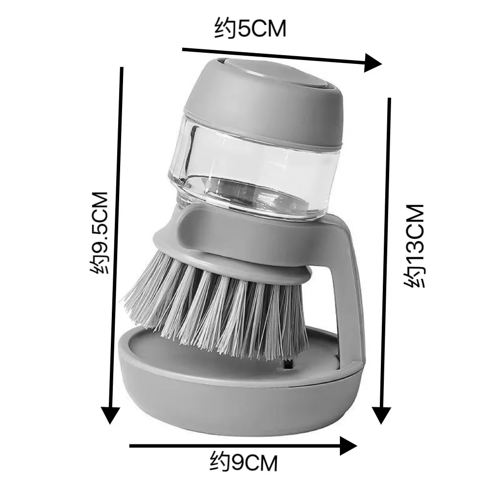

Многоразовая пластиковая щетка для мытья посуды с дозатором