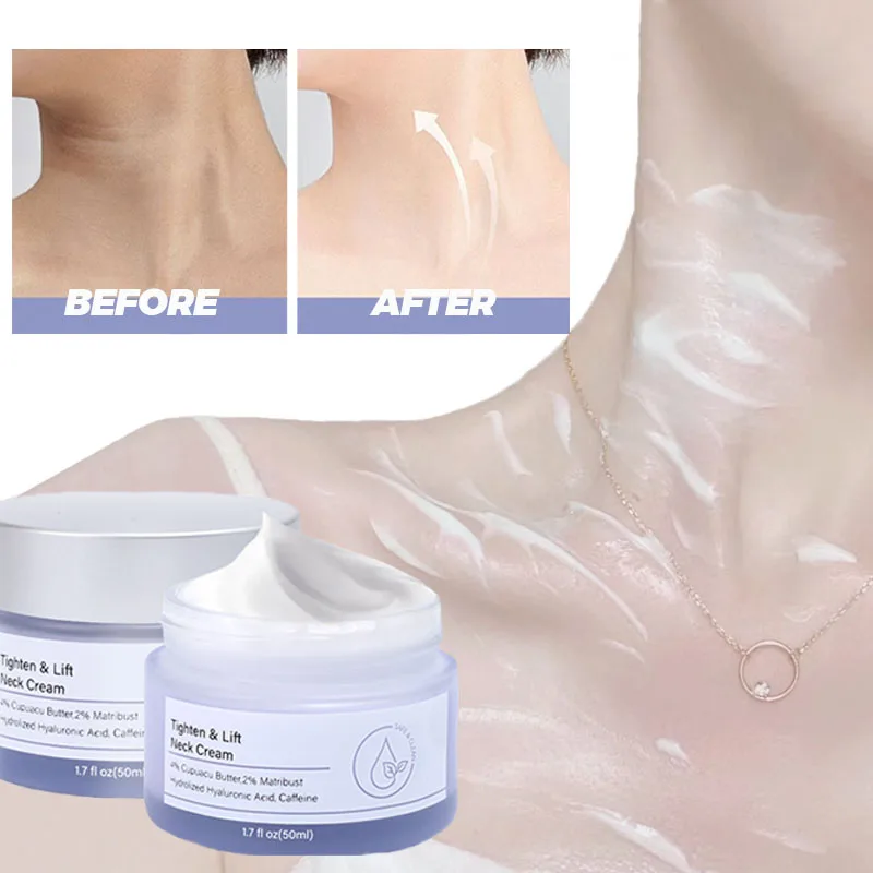 50 мл увлажняющий подтягивающий крем для шеи осветляет тонкие линии питает