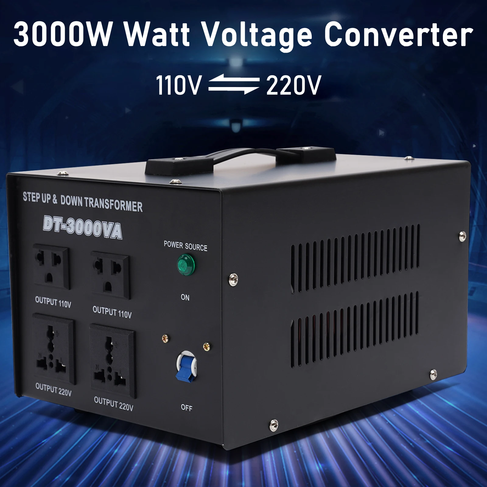 

Electric Welding Machine High Efficient Transformer Heavy Voltage Regulator Converter 220v -110V Step Up/Down
